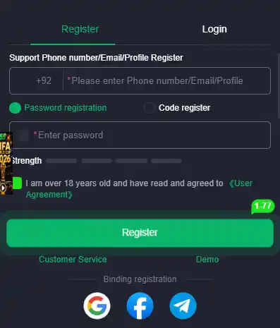 JJ55 Game login